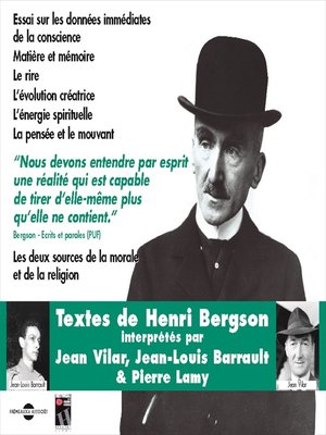 cover image of Henri Bergson. Textes